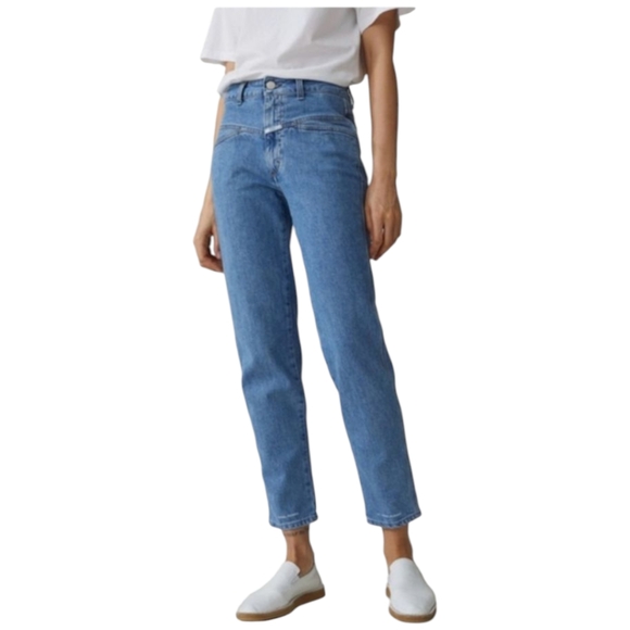 Closed Denim - Closed Jeans High Waisted Pedal Pusher Cropped Jeans Sz 40/US 6 Ret$359